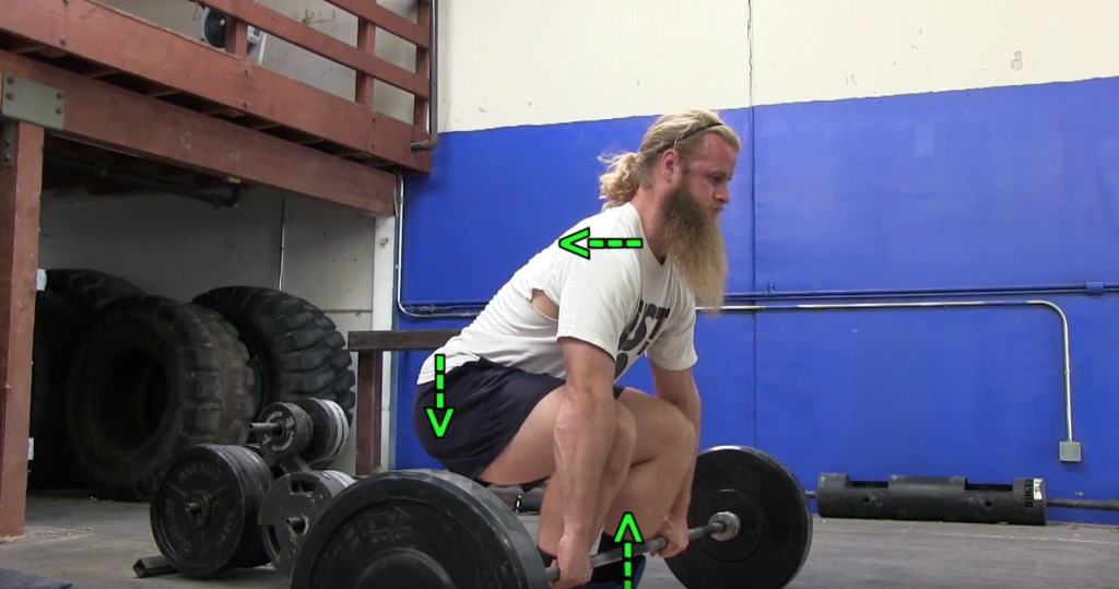 pulling slack out of barbell on deadlift