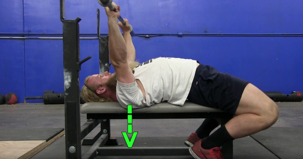 using leg drive during bench press